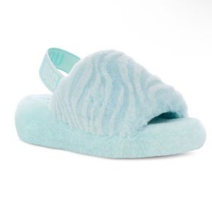 Sky Blue UGGS Fluff Yeah Size 9